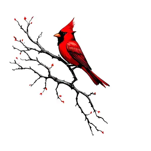 Cardinal Bird Rip Meemee