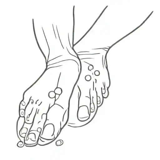 Baby Foot Print With Date