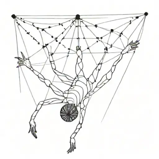 A Spider Weaving A Web Of Balance In A Yoga Pose