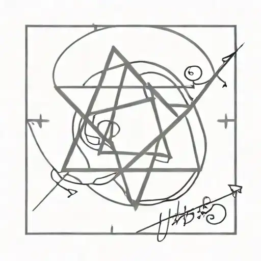 Him Heartagram With Music Note Surrounded