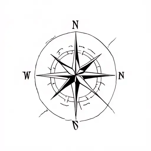 Taurus Constellation With Compass