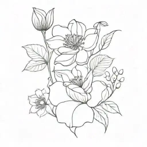 May And November Birth Flower Combined