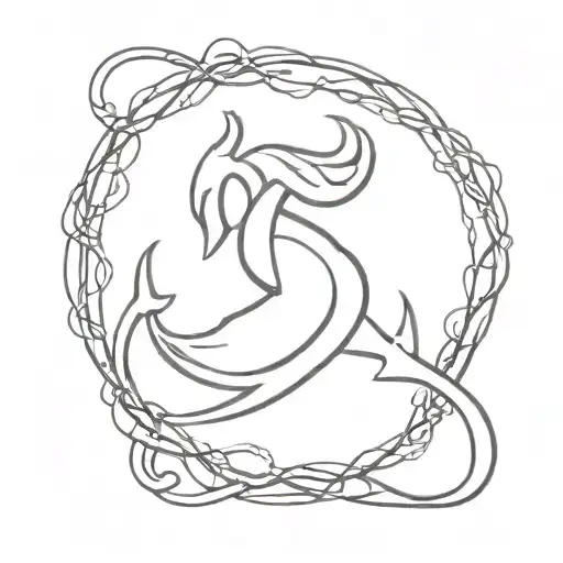 Aquarius Sign Barbwire