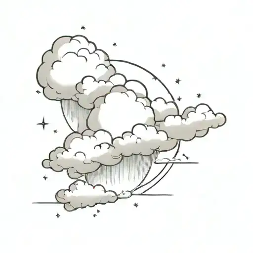 World And Explosion Cloud Background