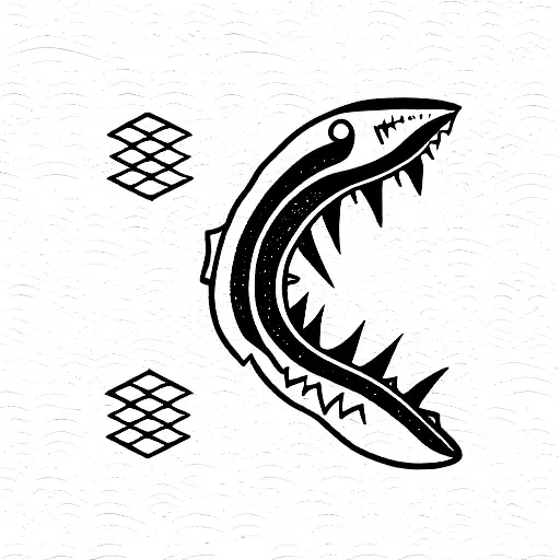Shark Waves Square
