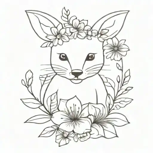 Flowers And Animal