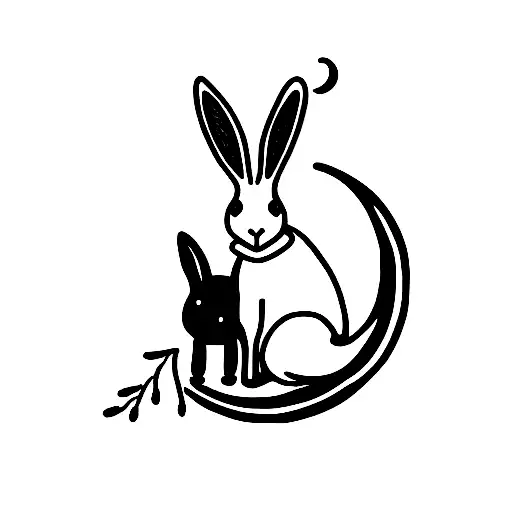 Wheat And Moon And Rabbit