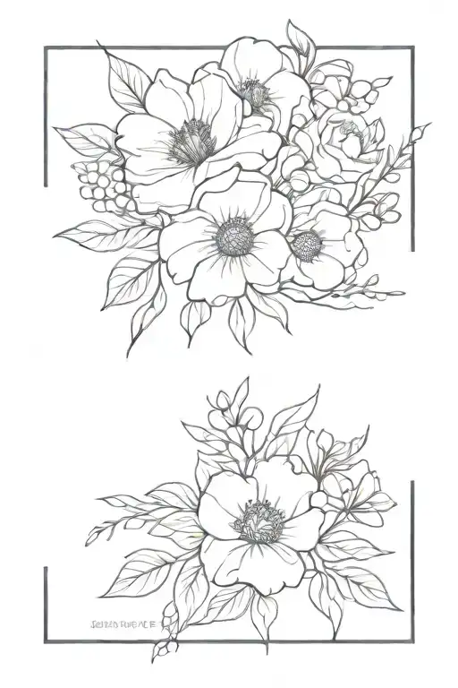 Febuary And July Birth Flower Bouquet