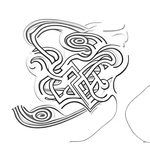 Ecg Line With Letters Svr