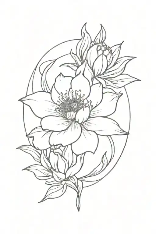 July And August Birth Flowers With The Sun