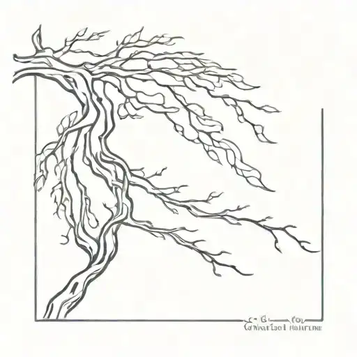 Angel Wing Tree Branches Forming