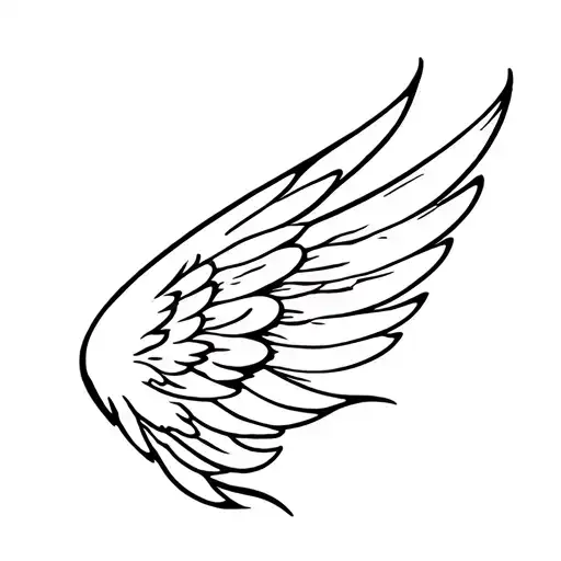 Wing Tattoo For The Back