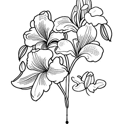 Lily Orchid Geranium