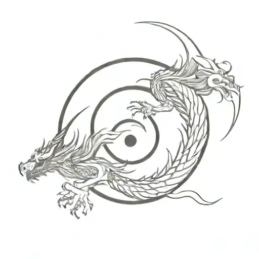 Ying Yang Dragon