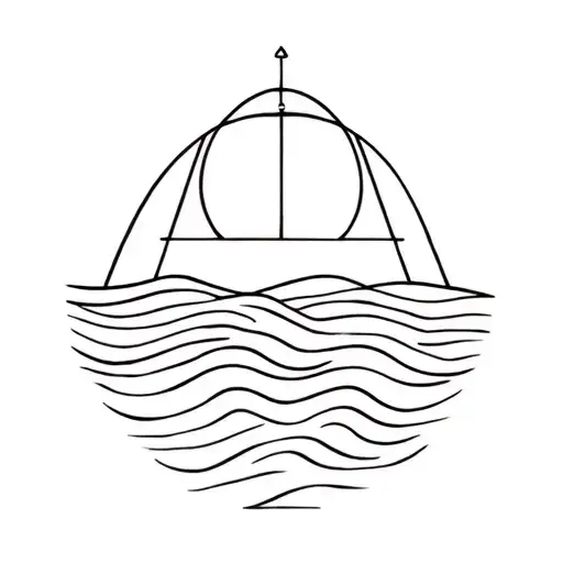 Libra Sign Incorporated Waves And Sunset