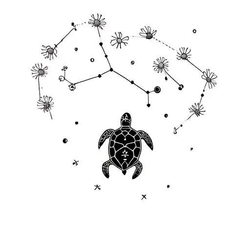 Chamomile Turtle And Constellation