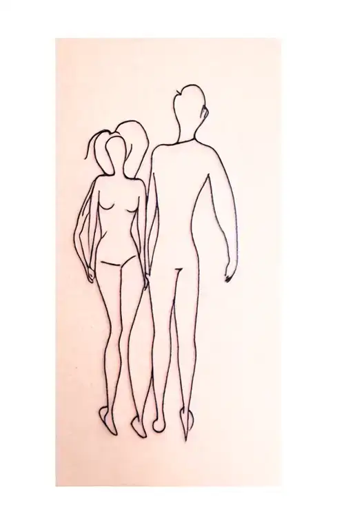 Father With Two Girls