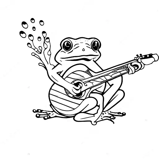 Frog Playing Guitar
