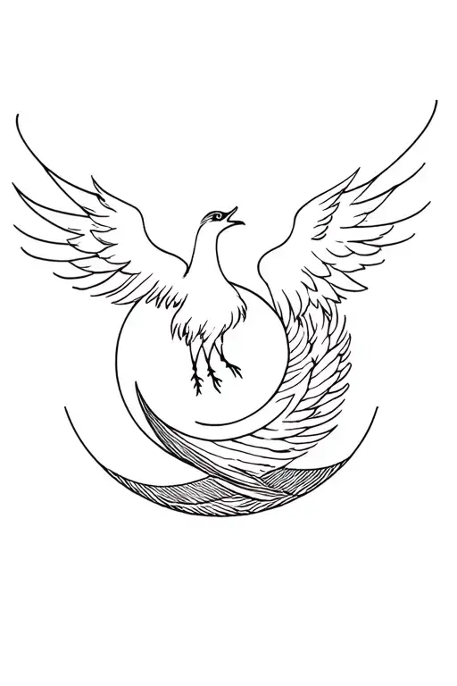 Phoenix W Moon Rising