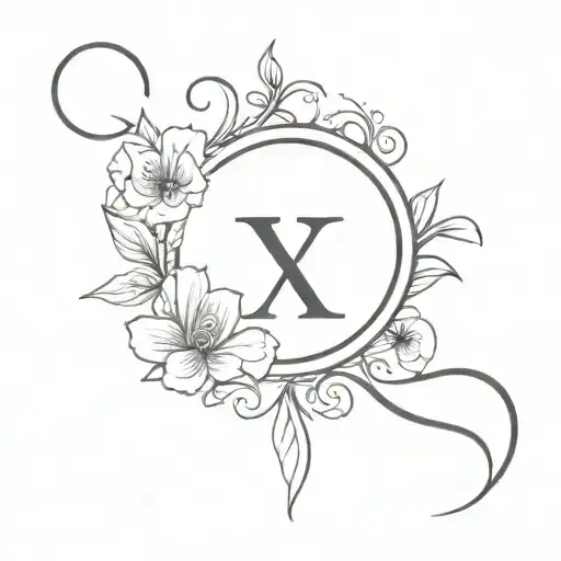 The Word Answer In Cursive With Flower And An Hour Glass