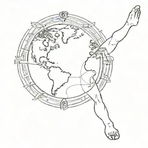 The World With Arms And Legs Worships Money