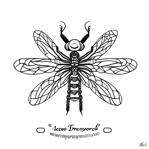 Dragonfly With Name