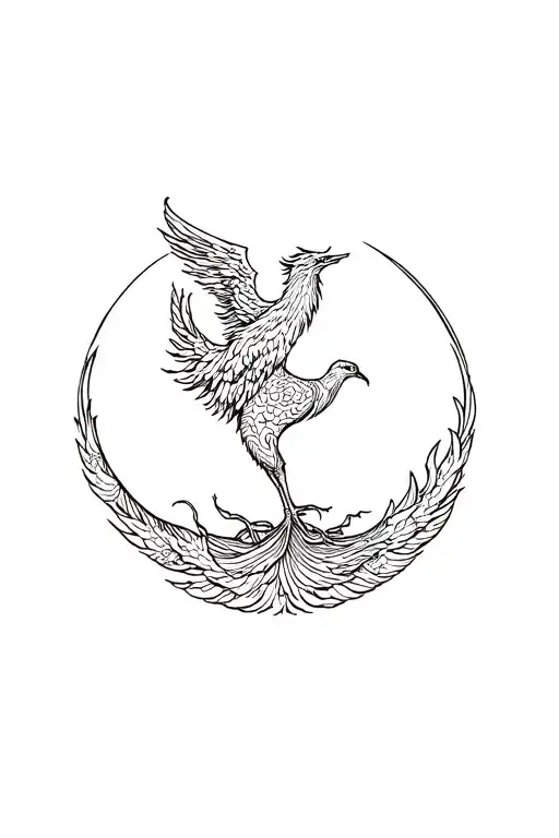 Phoenix W Moon Surrounded