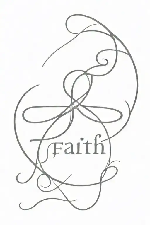Faith With Infinity Symbol
