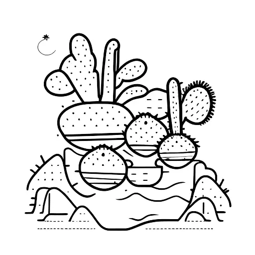 Cactus And Dry Northern Argentinian Canyon