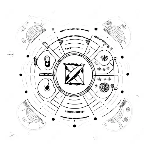 Circle With Life Events On The Outline