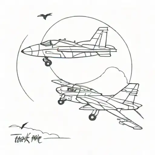 Talk To Me Dad Top Gun With Airplane Flying