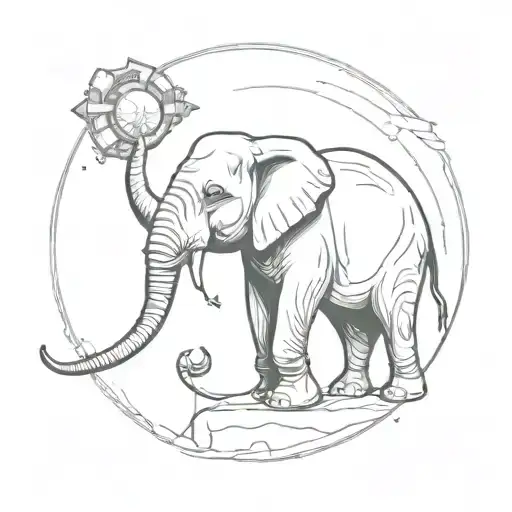 Incorporate Carthage's Hannibal Barca Elephant And Ruins Into A Cosmic Gaming Scene