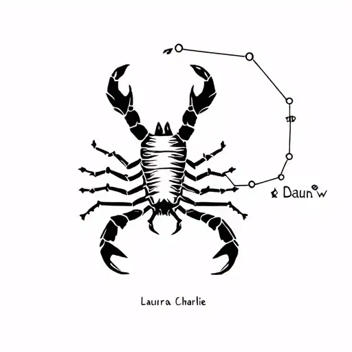 Constellation Scorpion With Deuw First Name Laura And Charlie