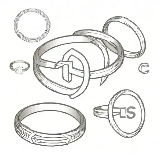 Ring With Cf Initials