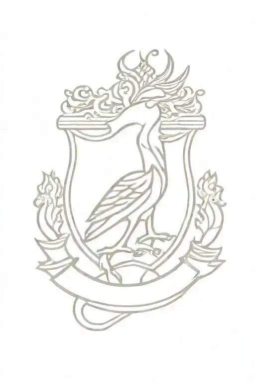 A Minimalist Tattoo Of The Liverpool Fc Logo With A Cool Asian Designe Beside It