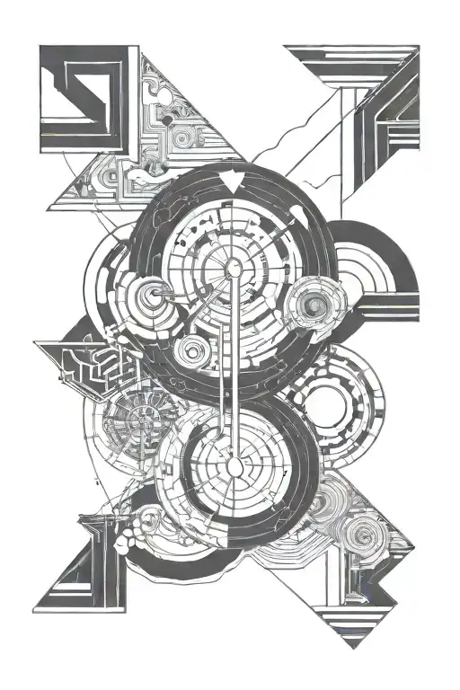 A Single Big Line With The Year 1974 Representing A Journey