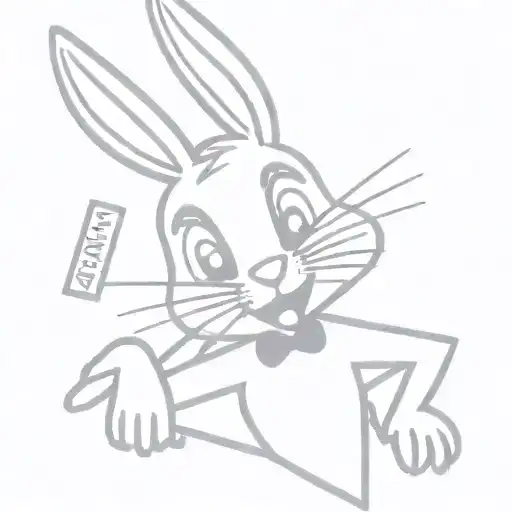 More Cartoon Bugs Bunny Flexing Muscule