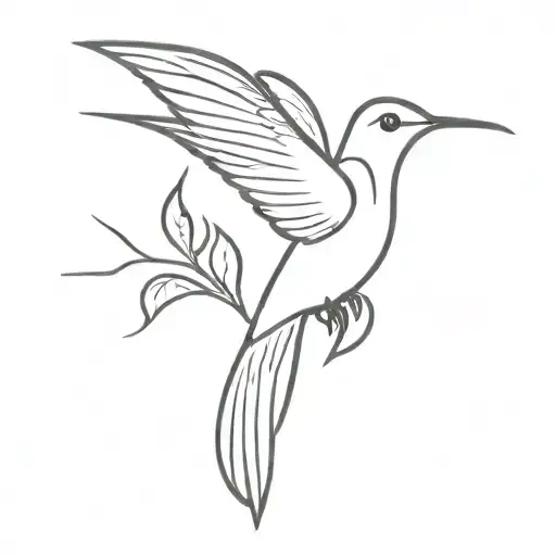 Hummingbird Flying Towards