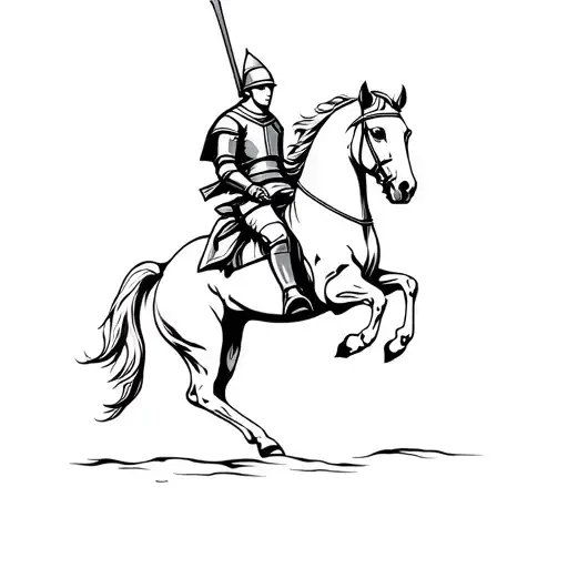 Knight On Horse