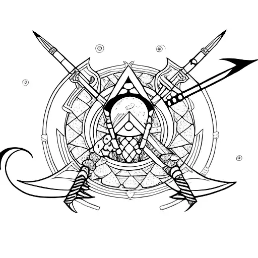 Artemis With Moon And Arrow