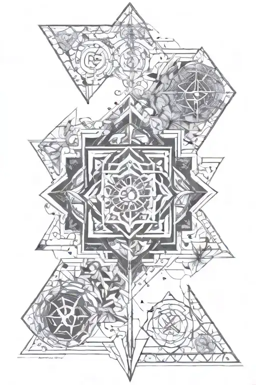 Sacred Vedic Symbols Incorporated Within