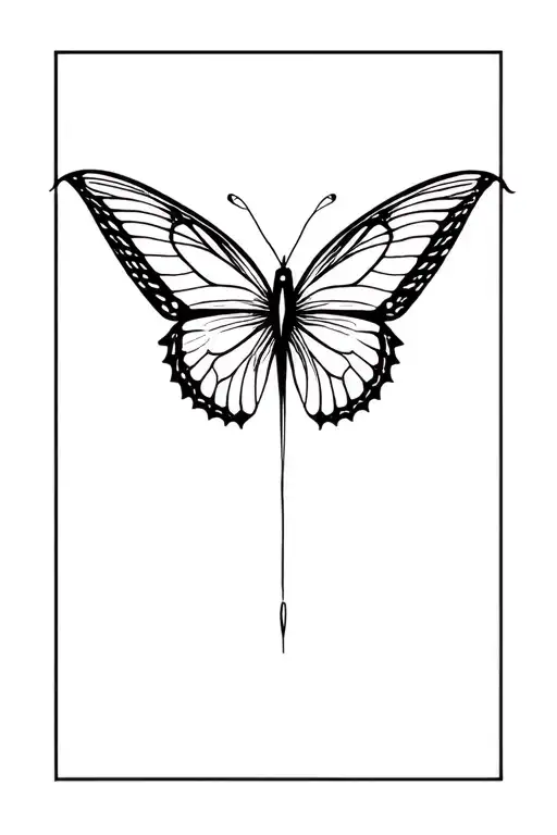 Dark Design Of Buttefly