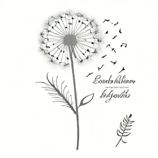Dandelion With Quote