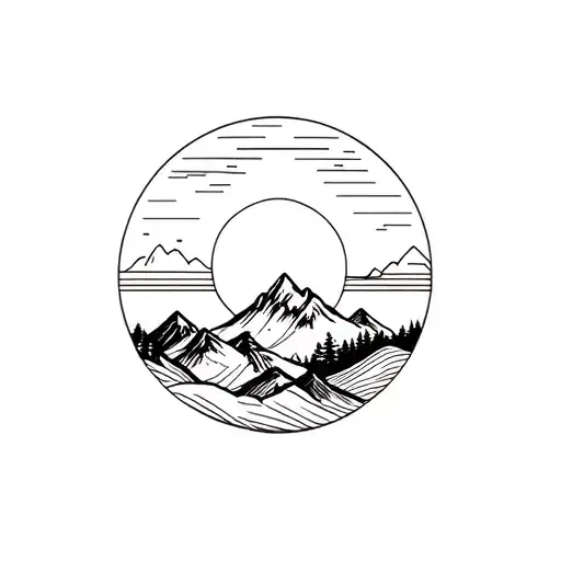 Sun Mountain Landscape