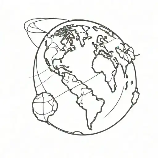 Navy Sailor Jerry Style Globe