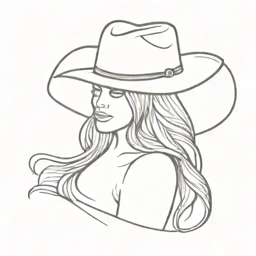 Let's Go Girls With A Cowboy Hat