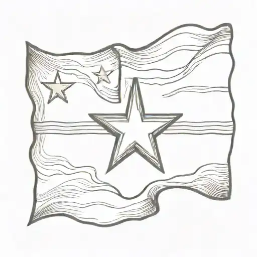 Texas Flag Waving Proudly