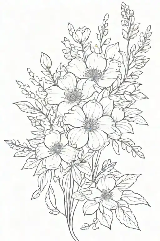 February Birth Flower With May Birth Flower Bouquet