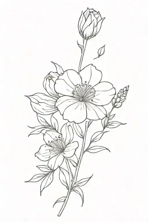 February Birth Flower With May Birth Flower Small Bouquet With Little Detail