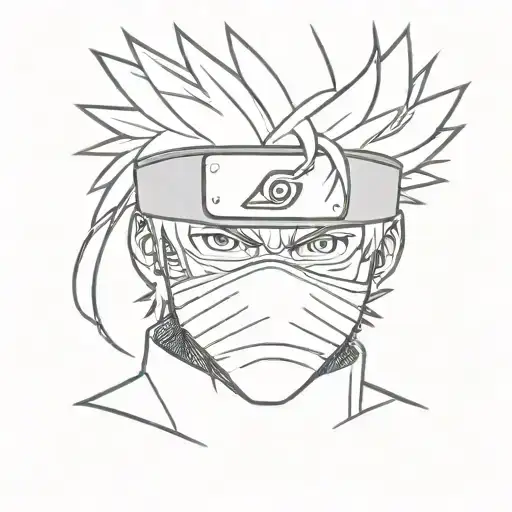 Kakashi Hatake Face Line